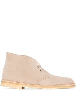 Clarks Originals: Бежевые ботинки 