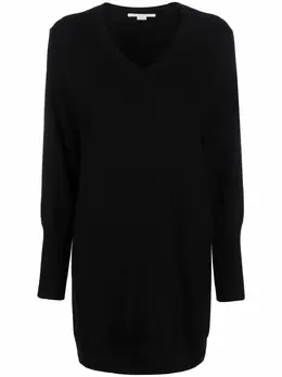 Stella McCartney: Платье с v-образным вырезом 