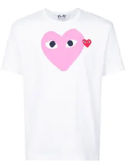 Comme Des Garçons Play: Футболка  Heart с принтом