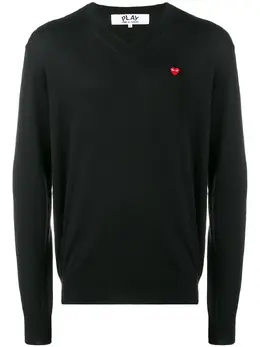 Comme Des Garçons Play: Чёрный свитер 