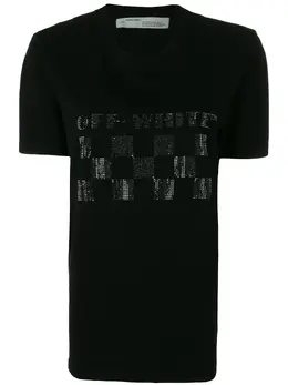 Off-White: Футболка с принтом 