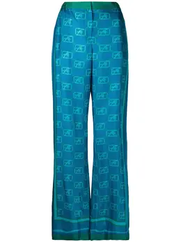 Alberta Ferretti: Брюки с принтом 