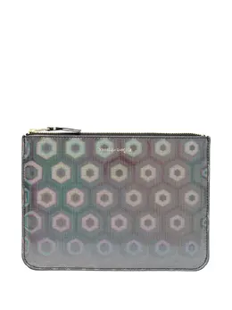 Comme Des Garçons Wallet: Серебристый кошелёк 