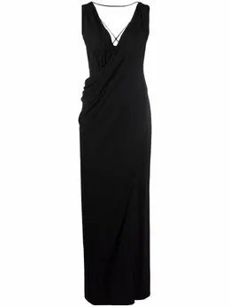 Alberta Ferretti: Драпированное платье 