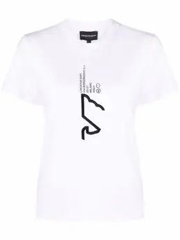 Emporio Armani: Футболка с вышивкой 