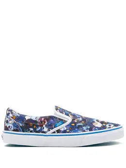 Vans: Голубые мокасины  Classic Slip On