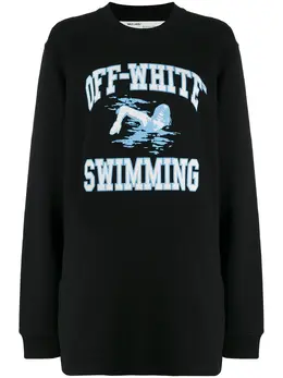 Off-White: Свитшот с принтом 
