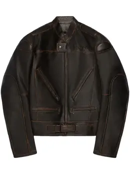 Courrèges: Кожаная куртка 