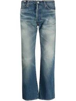 Junya Watanabe MAN: Голубые джинсы 