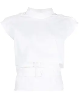 MM6 Maison Margiela: Белая футболка 
