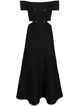 Alexander McQueen: Платье с открытыми плечами 
