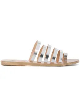 Ancient Greek Sandals: Серебристые сандалии  Niki