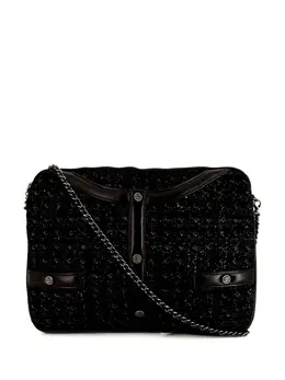 Chanel Pre-Owned: Чёрная куртка 
