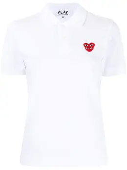 Comme Des Garçons Play: Белое поло 