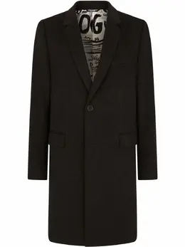 Dolce & Gabbana: Однобортное пальто 