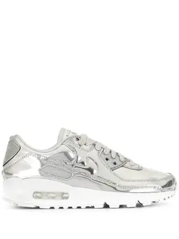 Nike: Серебристые кроссовки  Air Max 90