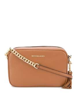 Michael Michael Kors: Коричневая сумка через плечо  Jet Set