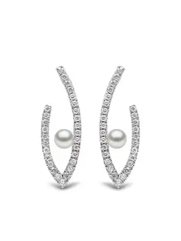 Yoko London: Серьги  Sleek Akoya