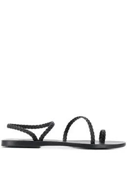 Ancient Greek Sandals: Чёрные сандалии  Eleftheria