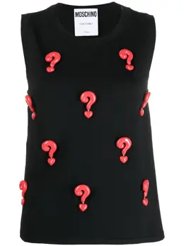 Moschino: Блуза без рукава 