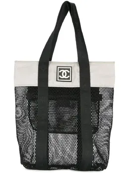 CHANEL Pre-Owned: Чёрная сумка-шоппер 