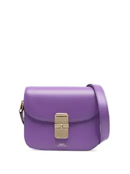 A.P.C.: Фиолетовая сумка через плечо  Grace