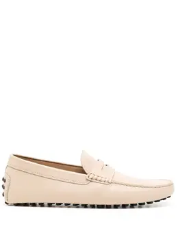 Tod's: Бежевые туфли  Gommino
