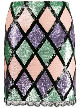 Blumarine: Юбка с блёстками 