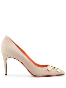 Santoni: Бежевые туфли 
