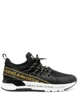 Versace Jeans Couture: Чёрные кроссовки 