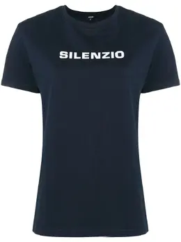Aspesi: Футболка  Silenzio с принтом