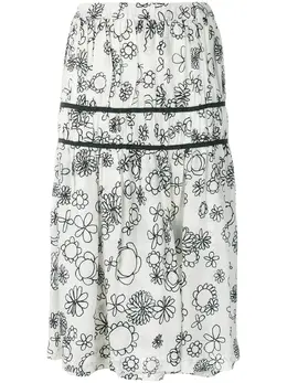 Comme Des Garçons Pre-Owned: Юбка с растительным принтом 