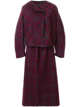 Comme Des Garçons Pre-Owned: Бордовая юбка 