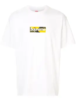 Supreme: Белая футболка  Box Logo