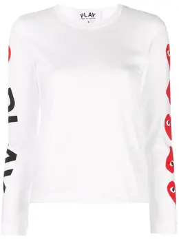 Comme Des Garcons Play: Свитшот с принтом 
