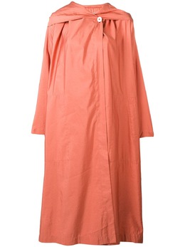 Issey Miyake Pre-Owned: Пальто с капюшоном 