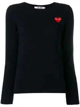 Comme Des Garcons Play: Свитер  Heart с принтом