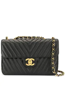 Chanel Pre-Owned: Чёрная сумка 