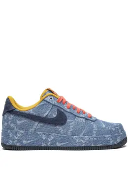 Nike: Голубые кроссовки  Air Force 1 Low