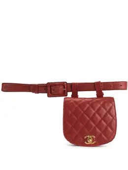 Chanel Pre-Owned: Красная поясная сумка 