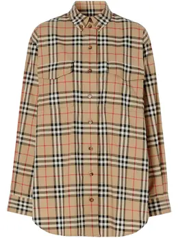 Burberry: Винтажная рубашка  Vintage Check