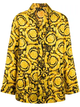 Versace: Рубашка  Barocco с принтом