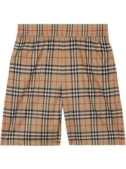 Burberry: Шорты в клетку 