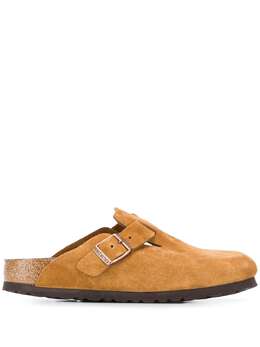 Birkenstock: Коричневые сабо  Boston
