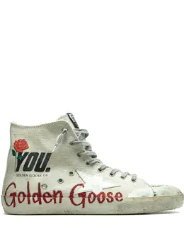 Golden Goose: Белые кроссовки  Francy