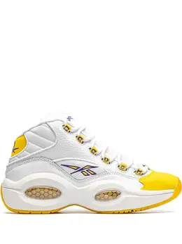 Reebok: Белые кроссовки  Question Mid