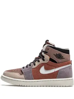 Jordan: Фиолетовые кроссовки  Air Jordan 1 Zoom