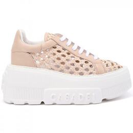 Casadei: Розовые кроссовки 