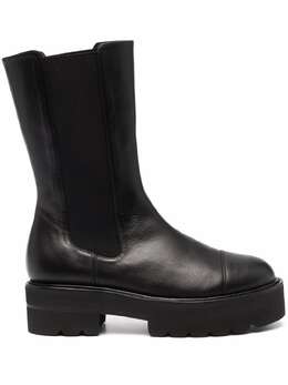 Stuart Weitzman: Чёрные ботинки  Presley Ultralift