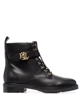 Lauren Ralph Lauren: Чёрные ботинки 